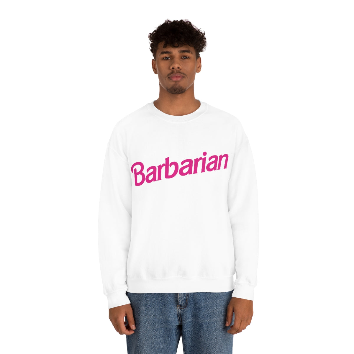 Barbarian Barbie Crewneck Sweatshirt Natural Twenty Apparel